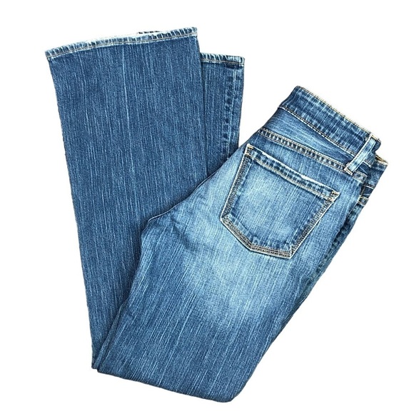 VINTAGE GAP Original Flare jeans medium wash whiskering size 6 - Picture 1 of 6